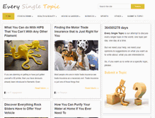 Tablet Screenshot of everysingletopic.com